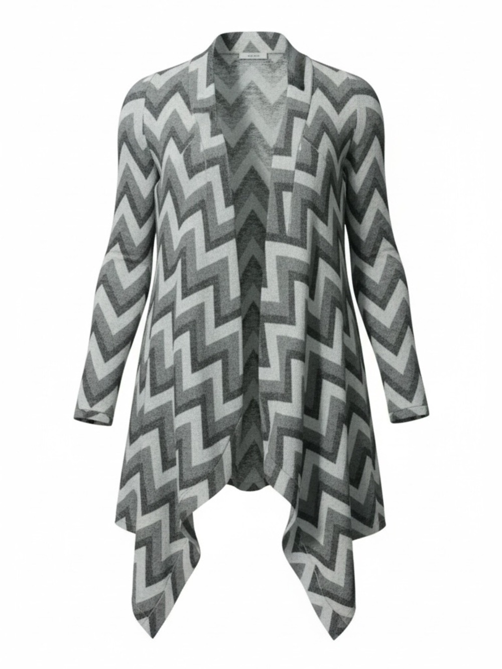 Zulily Chevron Open Front Duster Cardigan – Green Blue – Size XL